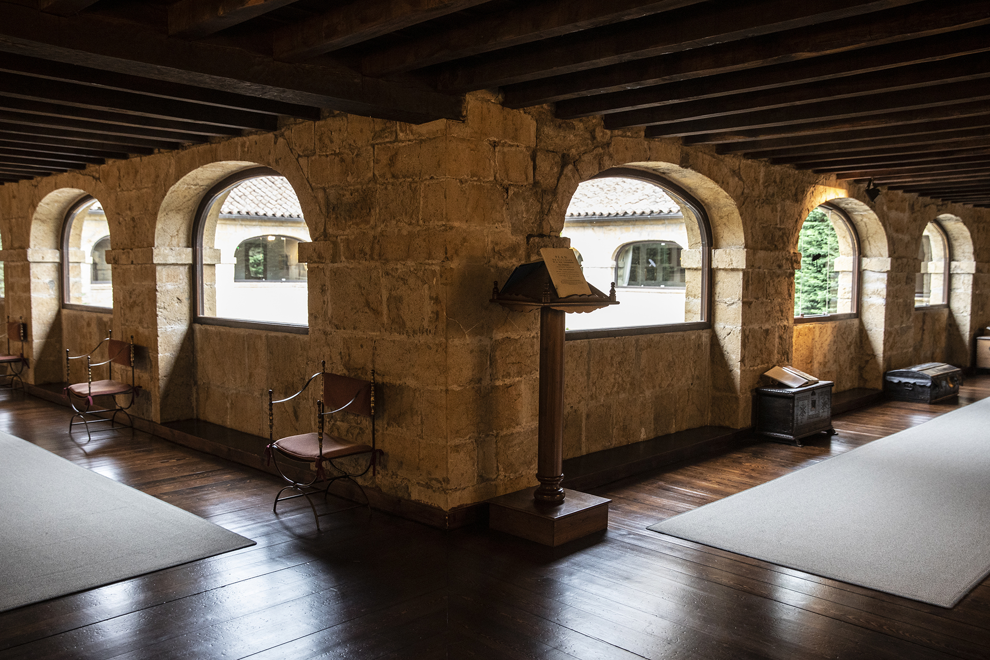 El claustro alto del Parador de Cangas de Onís